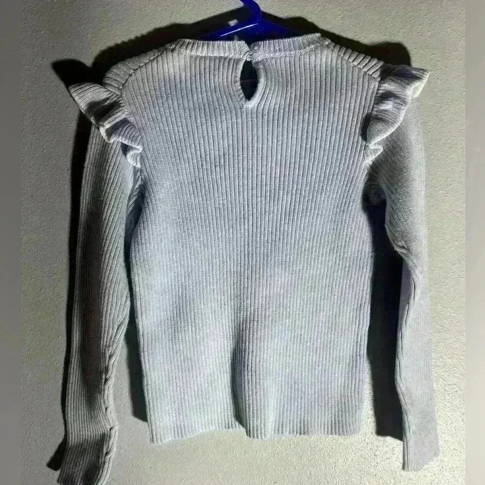 Janie and Jack Girls light blue Sweater - size 5 - Picture 3 of 4